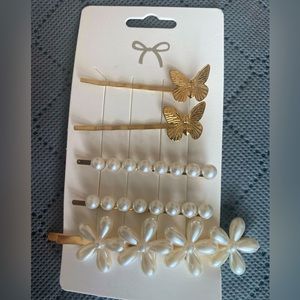 Flower and Butterflies Hair clips